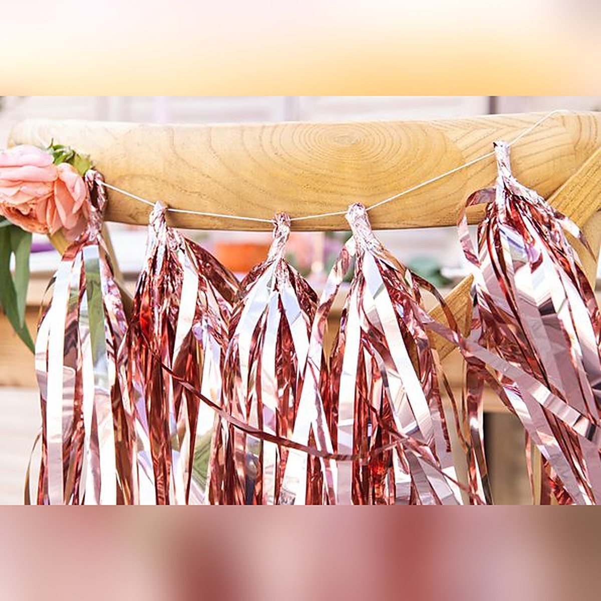 Tassel Girlande rosegold – Ansicht 2
