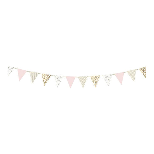 Wimpelgirlande vintage – 12 Wimpel - ca. 2 Meter