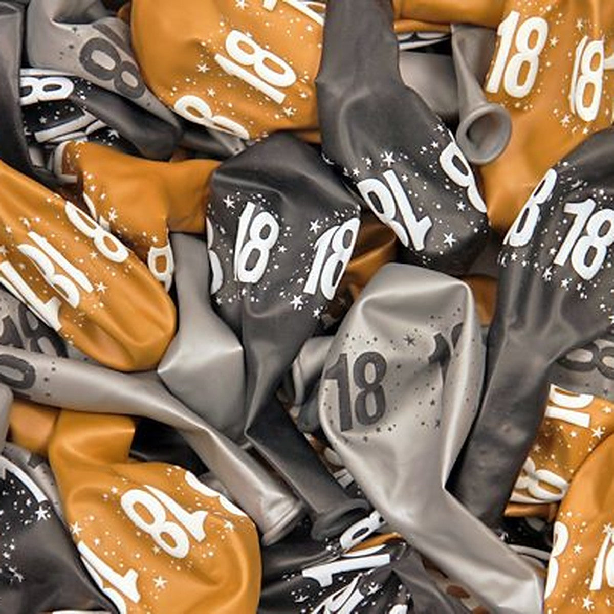 Zahlen Ballons 18 metallic – Ansicht 2