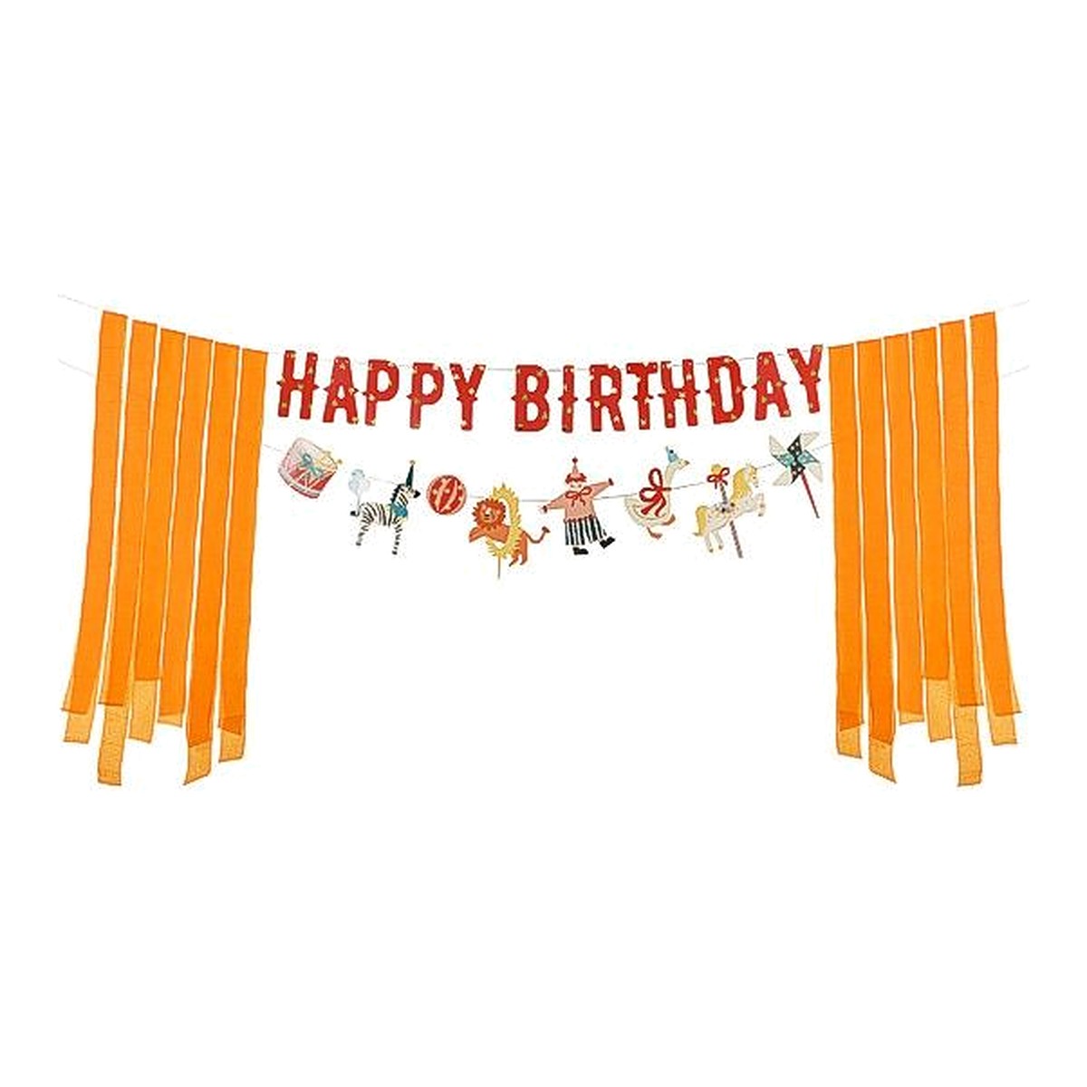 Zirkus Girlande Happy Birthday – Länge: 2.1 Meter